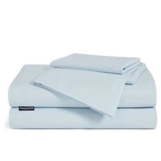 Parure de lit - Traumwolle - En coton Biber - 200x200 cm - Bleu
