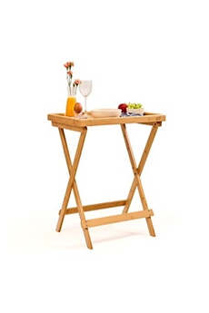 table d'appoint blumfeldt table d'appoint - bambuswald- pour le petit-déjeuner - 50 x 66 x 38 cm - en bambou