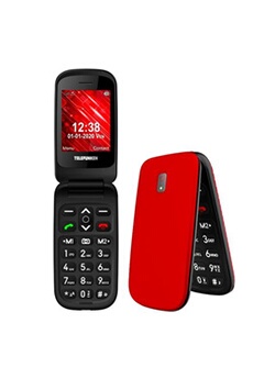 Téléphone Portable senior S440 à clapet rouge Grosses Touches