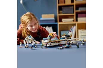 Autres jeux de construction Lego Lego 71756 ninjago l'hydro bounty -sous-marin avec mini figurines kai et nya, jouet ninja pour enfants 9 ans et plus
