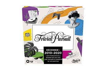 Jeu de culture générale Hasbro Gaming Trivial pursuit décennie : 2010-2020