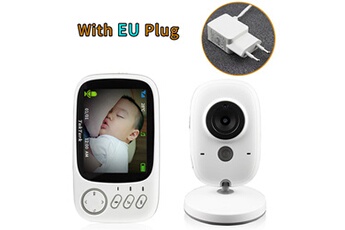 Ecoute bébé Babyphone Babyphone vidéo blanc écran couleur nocturne caméra de sécurité haute définition surveillance de la température pour bébé nounou