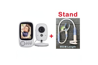 Ecoute bébé Babyphone Babyphone vidéo blanc moniteur sans fil universel avec stand écran couleur 3.2 pouces caméra de sécurité d'alimentation pour bébé