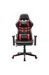 vidaXL Chaise de jeu Noir et rouge Cuir artificiel photo 4