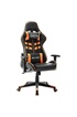 vidaXL Chaise de jeu Noir et orange Cuir artificiel photo 1