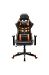 vidaXL Chaise de jeu Noir et orange Cuir artificiel photo 2