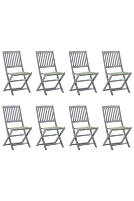 Ensemble table et chaises vidaXL Chaises pliables d'extérieur 8