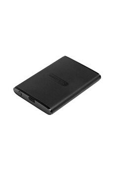 Disque dur externe Transcend ESD270C - SSD - chiffré - 250 Go - externe (portable) - USB 3.1 Gen 2 (USB-C connecteur) - AES 256 bits - noir