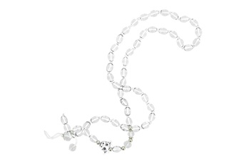 Bijou de déguisement Avizar Bijou de téléphone bracelet à perles blanches collection audacious