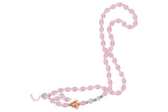 Bijou de déguisement Avizar Bijou de téléphone bracelet à perles roses collection audacious