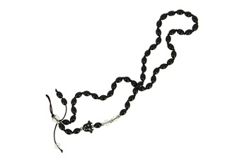 Bijou de déguisement Avizar Bijou de téléphone bracelet à perles noires collection audacious