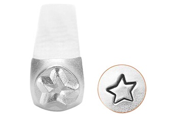 Bijou de déguisement Creotime Poinçon étoile pour gravure métal - 3 mm