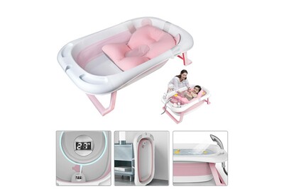 Baignoire Bebe Vinteky Baignoire Pliable Pour Bebe Antiderapant Avec Indicateur Temperature Et Hamac De Bain Rose Darty Baignoire Bebe Vinteky Baignoire Pliable Pour Bebe Antiderapant Avec Indicateur Temperature Et Hamac De Bain Rose Darty