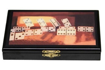 Coffret multi-jeux Hobby Concept Jeu de dominos en coffret - motif dominos doubles