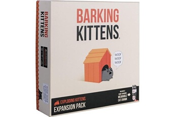 Jeu de stratégie GENERIQUE Exploding kittens jeu de société barking kittens extension