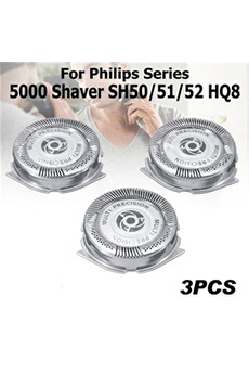 Tête de rasoir de remplacement, lame, couteau, maille, pour Philips série 5000, SH50/51/52, HQ8, 3 pièces