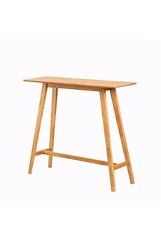 table haute sklum table haute rectangulaire en bois de kerhen 120 x 40 cm 105 - 106 cm