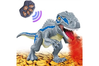 Autre jeux éducatifs et électroniques Jouet Jouets dinosaure télécommandé bleu électrique rc spray tyrannosaure rex marche lumière sons cadeau pour garçons enfants