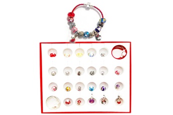 Autres jeux créatifs GENERIQUE Christmas women diy beaded glass bead crystal bracelet bracelet christmas countdown gift box comme montré