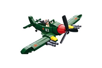Lego GENERIQUE Jeu de construction brique emboitable compatible sluban wwii avion chasseur russe armé m38 b0683 soldat articulé