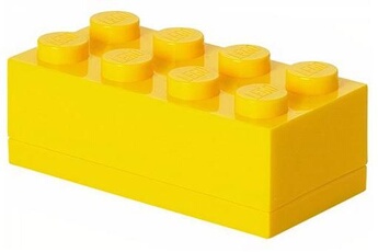Lego Lego Mini pierre de rangement 8 plots 4,6 x 9,2 cm polypropylène jaune