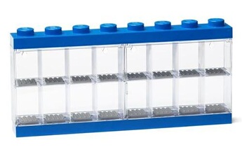 Lego Lego Vitrine 16 mini figurines 38 x 19 cm en polypropylène bleu