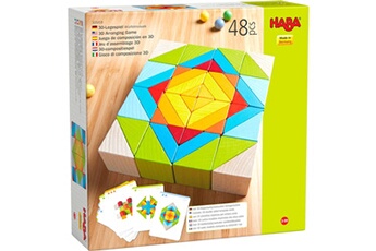 Autres jeux de construction Haba Haba mosaïque de blocs de jeu composite 3-d junior en bois 48 blocs