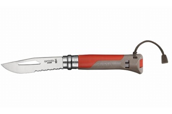 OPINEL Couteau Opinel n°8 outdoor opinel lame inox bague de sécurité - terre/rouge 1714