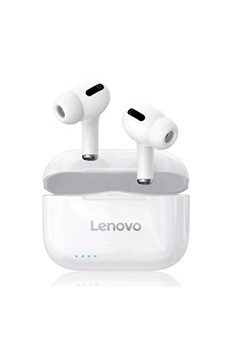 Ecouteurs Lenovo Ecouteur bluetooth LP1S TWS blanc