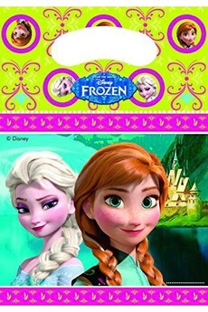 Article et décoration de fête Disney Sacs cadeau la reine des neiges - lot de 6