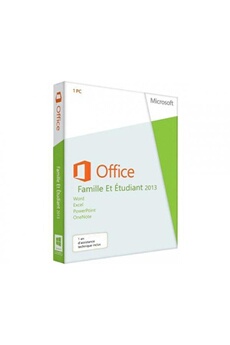 Microsoft Office 2013 Famille Et Etudiant (Home & Student) - Clé Licence À Télécharger
