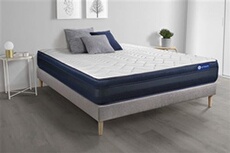 Ensemble matelas ACTILATEX TECH 160x200 Mémoire de forme Maxi épaisseur 5zones de confort + sommier KIT gris