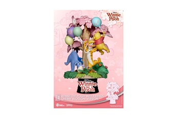 Figurine pour enfant Beast Kingdom Toys Disney - diorama d-stage winnie l'ourson cherry blossom version 15 cm