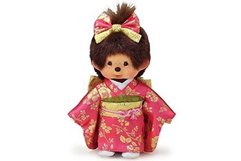 Poupées GENERIQUE Original sekiguchi 8 tall girl monchhichi in japanese outfit by monchhichi