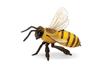 Peluche GENERIQUE Safari figure honeybee junior 17 cm noir/jaune