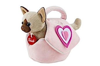 Peluche Trudi Trudi chat en peluche dans un sac filles 29 cm en peluche rose/brun