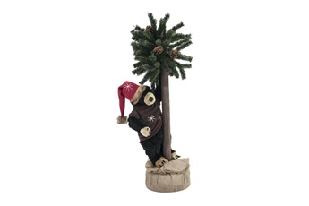Article et décoration de fête Europalms Europalms christmas bear, with fir, 105cm