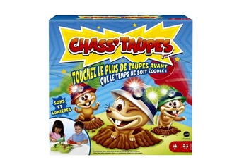 Jeux classiques Mattel Games Chass'taupes jeu de société enfant - 1 ou 2 joueurs - 4 ans et +