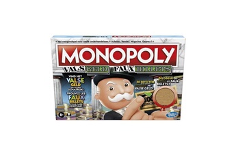 Jeux classiques Hasbro Monopoly faux billets, jeu de plateau pour la famille, jeu de societe, version francaise
