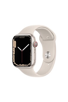 Apple watch Watch Series 7 GPS + Cellular, boîtier Aluminium Lumière Stellaire 45mm avec Bracelet Sport