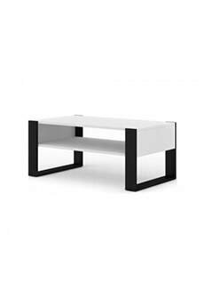 table basse bim furniture table basse blanc mat 110 cm