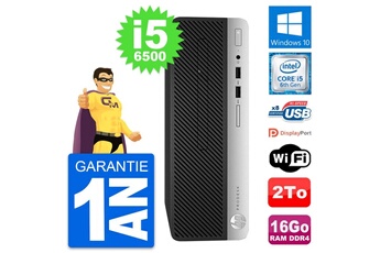Unité Centrale Hp Pc Hp Prodesk 400 G4 Sff Intel I5-6500 Ram 16go Disque Dur 2to Windows 10 Wifi