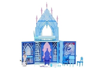 Figurine de collection Hasbro Disney la reine des neiges 2, palais de glace delsa avec poupees elsa et olaf, coffret chateau pour enfants