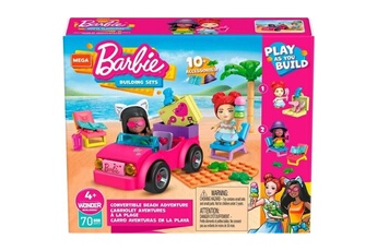 Maquette Mega Construx Mega construx barbie - coffret aventures a la plage - jeu de construction - des 4 ans