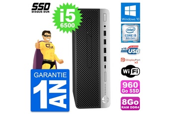 Unité Centrale Hp Pc Hp Prodesk 600 G3 Sff Intel Core I5-6500 Ram 8go Ssd 960go Windows 10 Wifi