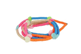 Bijou de déguisement Avizar Bijou de téléphone bracelet 110cm collection lovely multicolore