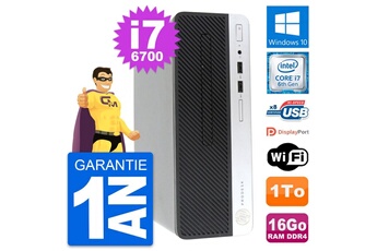 Unité Centrale Hp Pc Hp Prodesk 400 G4 Sff Intel I7-6700 Ram 16go Disque Dur 1to Windows 10 Wifi
