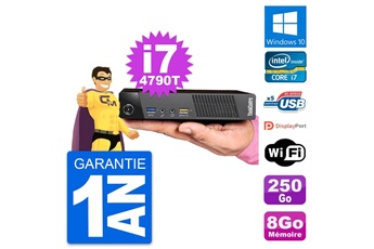 Unité Centrale Lenovo Ultra Mini Pc Lenovo M93p Tiny I7-4790t Ram 8go Disque 250go Windows 10 Wifi