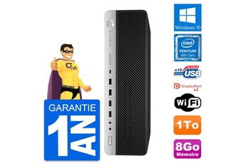 Unité Centrale Hp Pc Hp Elitedesk 800 G3 Sff Intel G4400 Ram 8go Disque Dur 1to Windows 10 Wifi