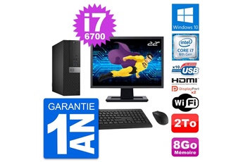 Unité Centrale Dell Pc Dell 5040 Sff Ecran 22" I7-6700 Ram 8go Disque Dur 2to Hdmi Windows 10 Wifi